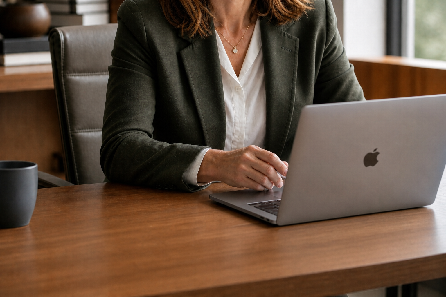 Professional Tax Advisory Meeting With Apple Laptop