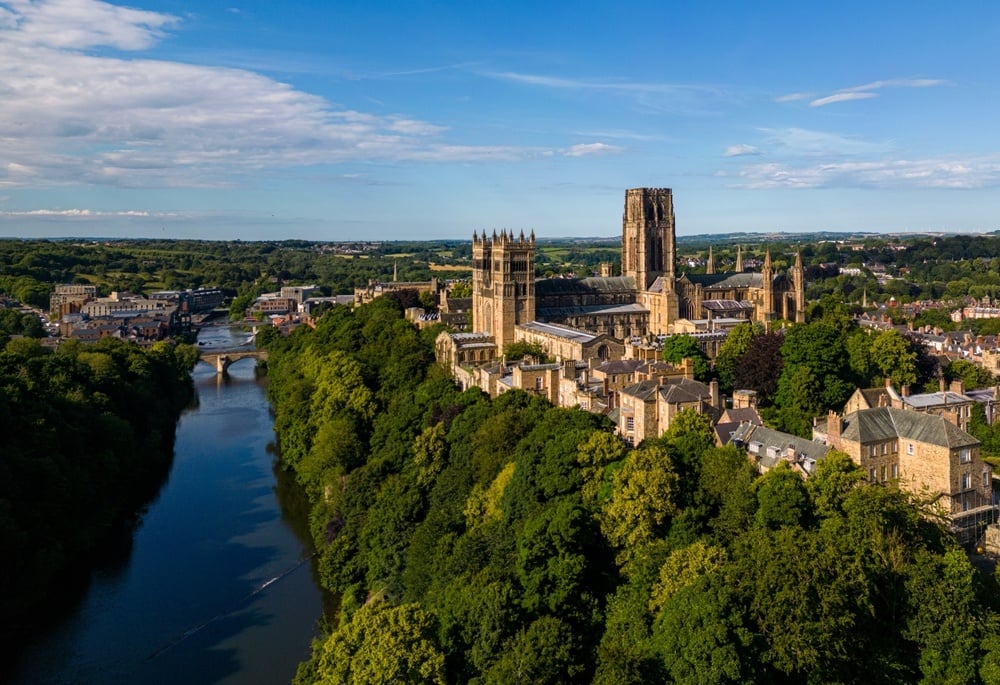 durham cathedral aerial view
