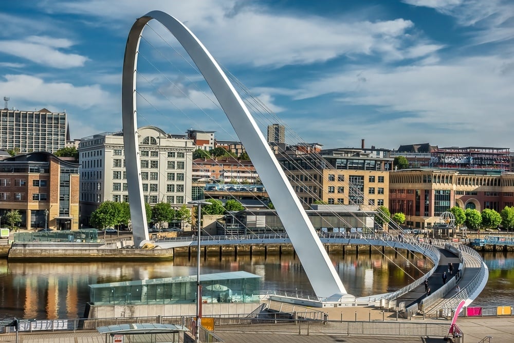 Newcastle River Tyne Bridge View